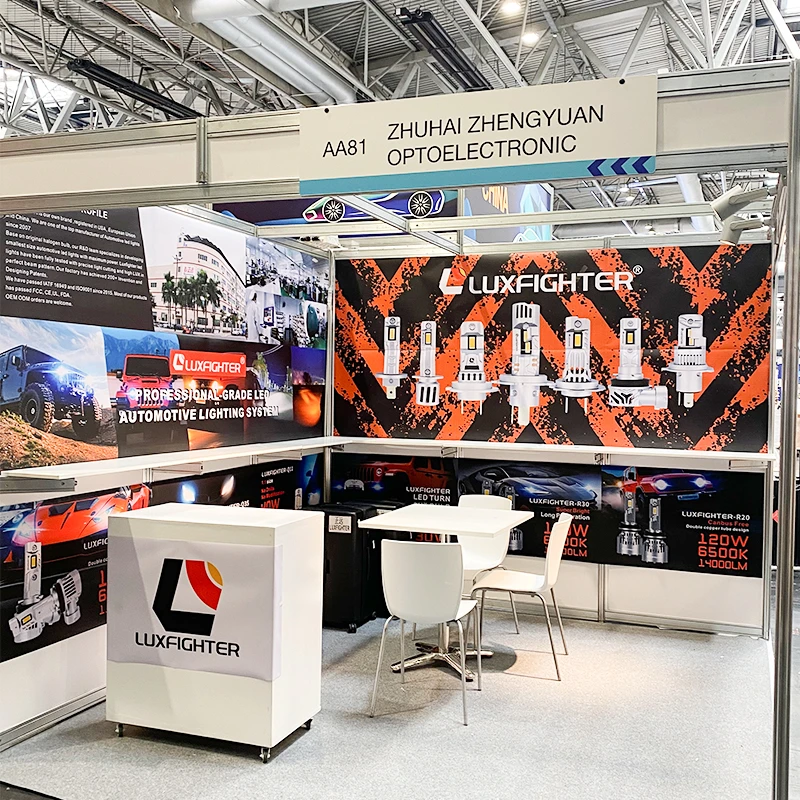 LED světlomet LUXFIGHTER Vystaven na AUTOMECHANIKA 2025 UK